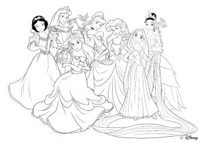 Coloriage De Princesse En Ligne Gratuit Jeux De Coloriage De Princesses Disney Gratuit Coloriage