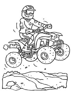 Coloriage De Quad Et Moto 83 Meilleures Images Du Tableau Coloriages
