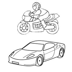 Coloriage De Quad Et Moto Les 13 Meilleures Images De Coloriage Moto