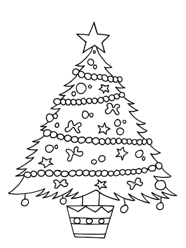Coloriage De Sapin De Noel Coloriage Sapin 18 Modèles à Imprimer
