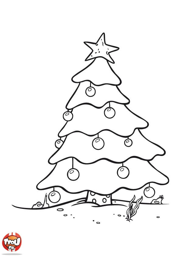 Coloriage De Sapin De Noel Dessin Sapin De Noel Vierge
