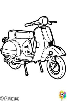 Coloriage De Scooter Des Mer 23 Meilleures Images Du Tableau Italie