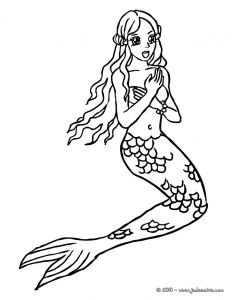 Coloriage De Sirène A Imprimer Gratuit 124 Dessins De Coloriage Sirène à Imprimer