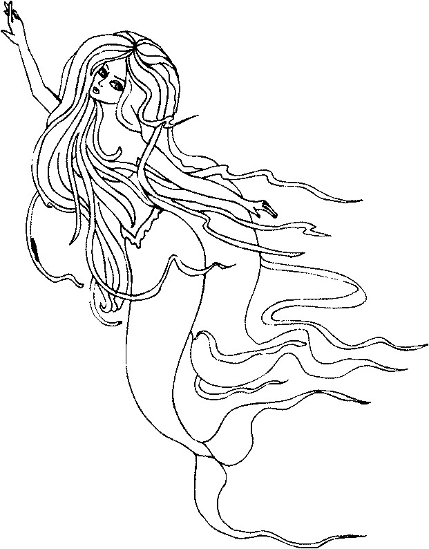 Coloriage De Sirene Manga 18 Dessins De Coloriage Sirène Manga à Imprimer