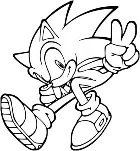 Coloriage De sonic Gratuit Coloriage De sonic à Imprimer