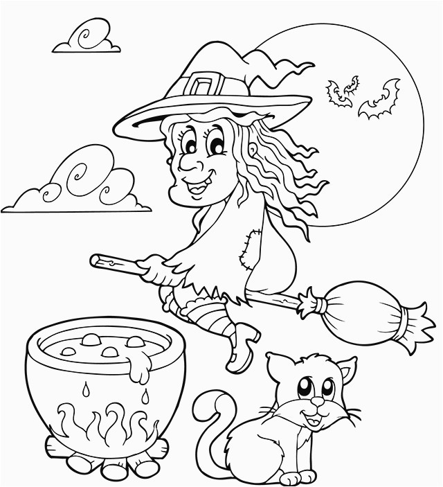 Coloriage De sorcière D Halloween 30 Frais sorciere A Imprimer S
