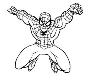 Coloriage De Spiderman 4 A Imprimer Coloriage Spiderman Facile Dessin Gratuit à Imprimer