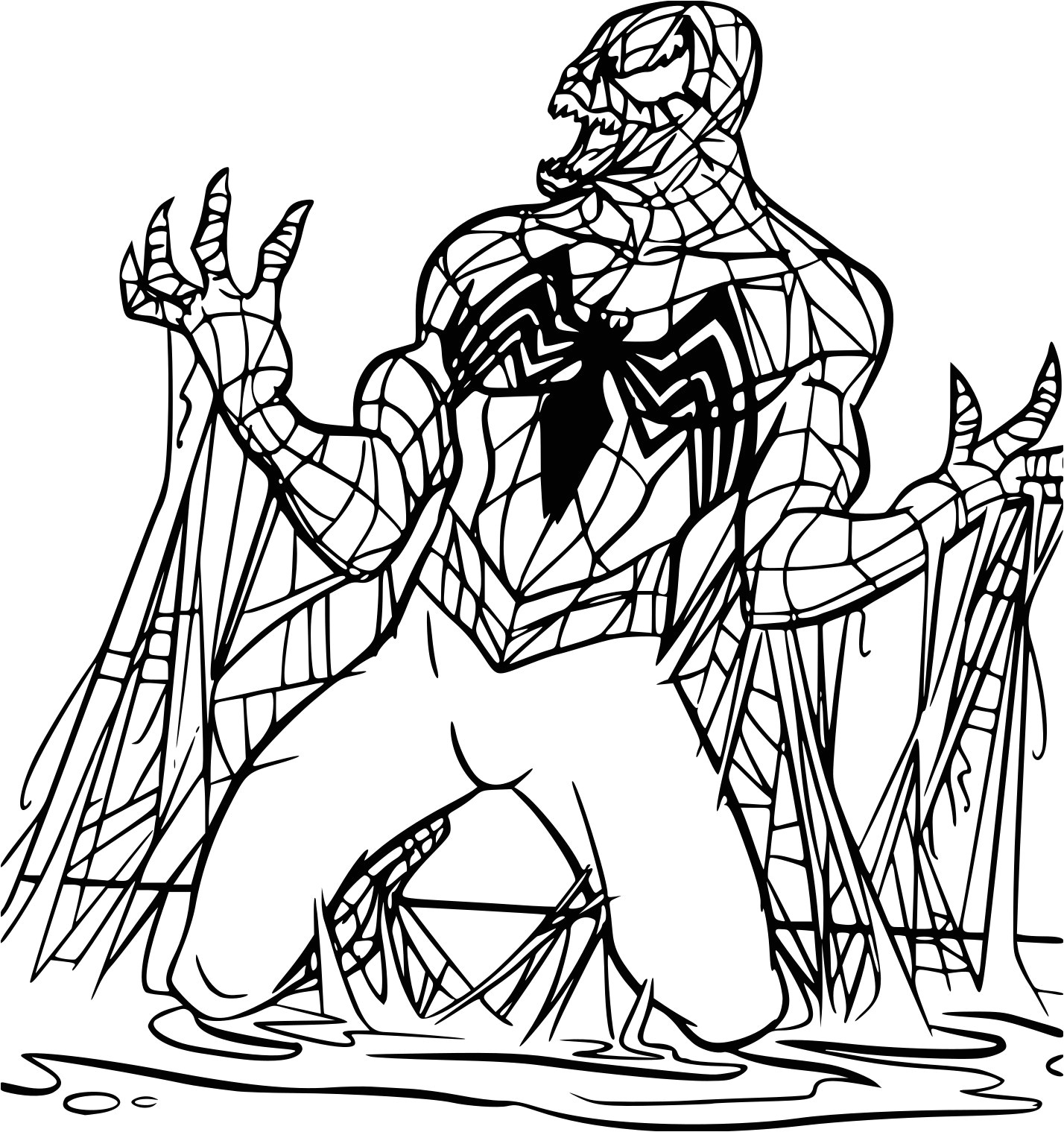 Coloriage De Spiderman Noir A Imprimer Inspirant Image A Colorier Spiderman A Imprimer