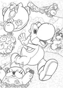 Coloriage De Super Mario Galaxy 2 86 Best Mario Coloring Pages Images
