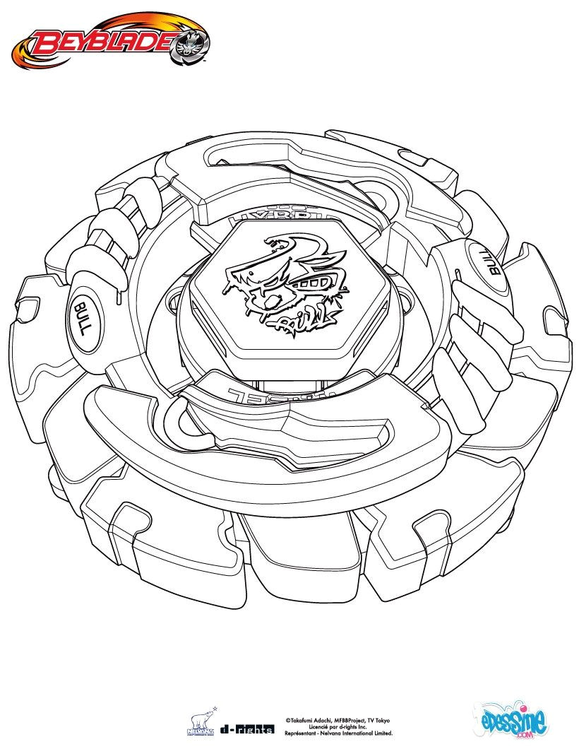 Coloriage De toupie Beyblade Métal Fury 10 Coloriage De toupie Beyblade Metal Master A Imprimer