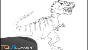 Coloriage De Tyrannosaurus Rex Dessiner Un Dinosaure Tyrannosaurus Rex T Rex