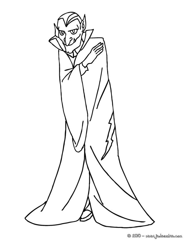Coloriage De Vampire Qui Fait Peur Coloriage Magique Addition Coloriage Vampire