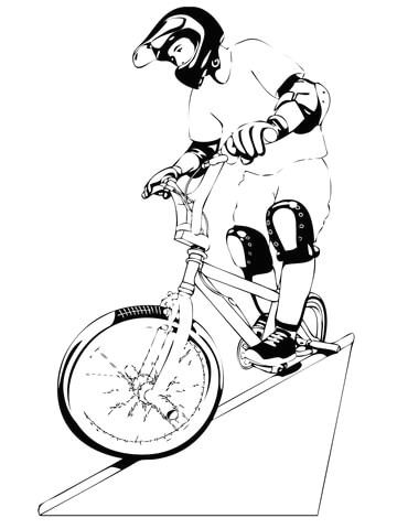 Coloriage De Velo Bmx Coloriage Bmx