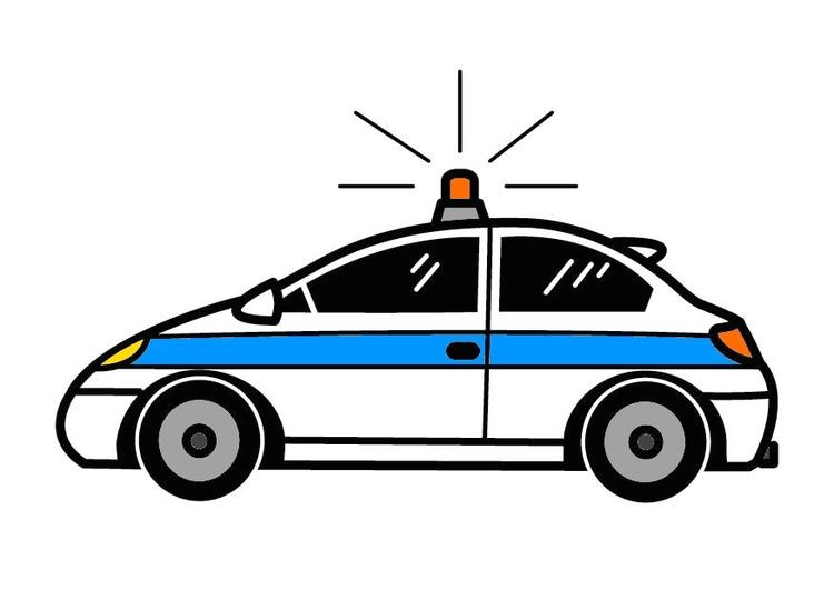 Coloriage De Voiture 4×4 Image Voiture De Police