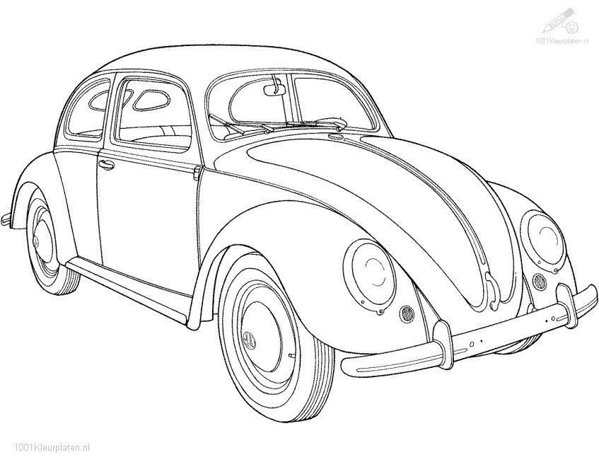 Coloriage De Voiture De Ferrari Coccinelle Voiture Coloriage