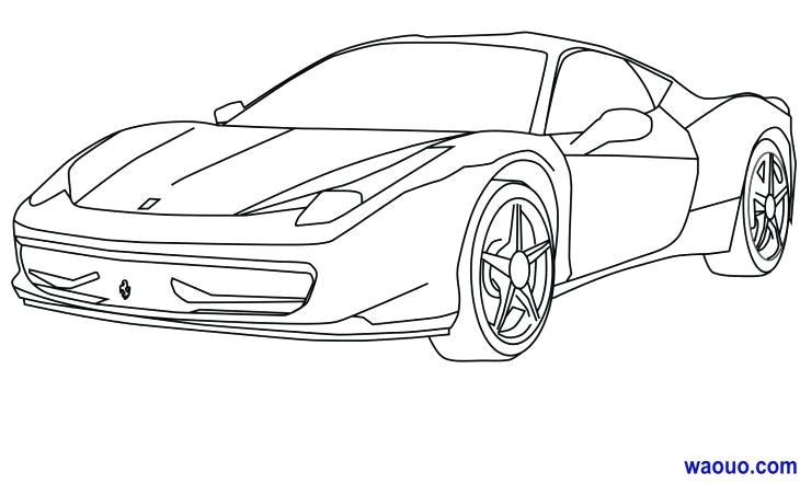 Coloriage De Voiture De Ferrari Coloriage De Ferrari En Ligne Dessin Voiture Ferrari En