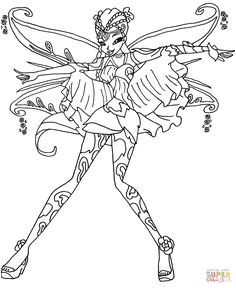 Coloriage De Winx Bloomix Die 177 Besten Bilder Zu Winxclub