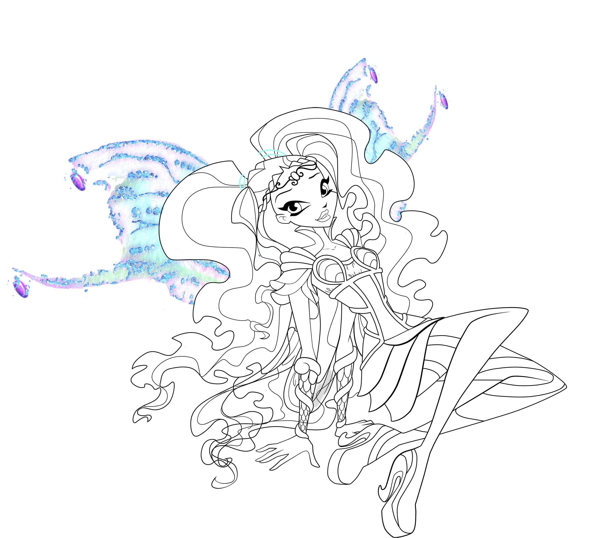 Coloriage De Winx Layla Winx Club Aisha Layla