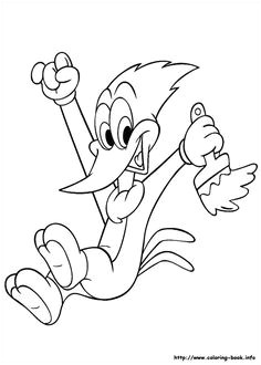 Coloriage De Woody Woodpecker 46 Meilleures Images Du Tableau Coloring Cartoons