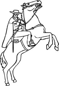 Coloriage De Zorro A Imprimer Gratuit Coloriage Cheval Zorro à Imprimer Sur Coloriages Fo