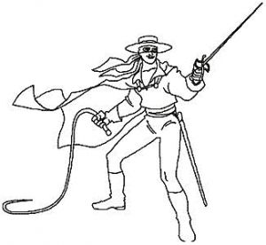 Coloriage De Zorro A Imprimer Gratuit Coloriage Zorro à Imprimer