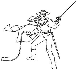 Coloriage De Zorro A Imprimer Gratuit Coloriage Zorro à Imprimer