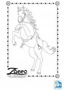Coloriage De Zorro A Imprimer Gratuit Les Coloriages "les Chroniques De Zorro" Ludo