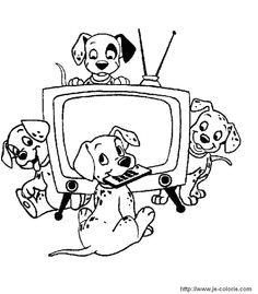 Coloriage Des 101 Dalmatiens Les 7 Meilleures Images De Masque