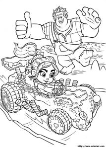 Coloriage Des Mondes De Ralph Coloriage Une Super équipe