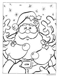 Coloriage Des Rennes Du Pere Noel Coloriage Renne Du Pere Noel