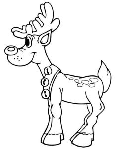 Coloriage Des Rennes Du Pere Noel Dessin Rennes Du Pere Noel A Imprimer