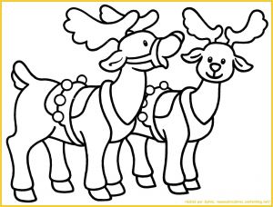 Coloriage Des Rennes Du Pere Noel Luxe Image Pere Noel A Colorier – Mademoiselleosaki