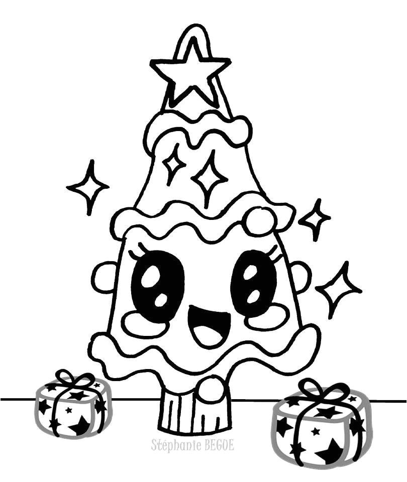 Coloriage Des Sapins De Noel Dessin De No L Facile   Reproduire