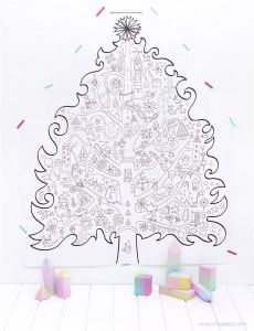 Coloriage Des Sapins De Noel Sapin De No L Géant Imprimer Et Colorier