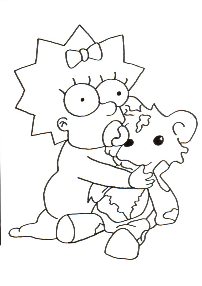 Coloriage Des Simpson Lisa Coloriage Et Dessins Gratuits Simpson Bb Coloriage L