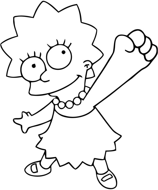 Coloriage Des Simpson Lisa Coloriage Et Dessins Gratuits Simpson Bb Coloriage L