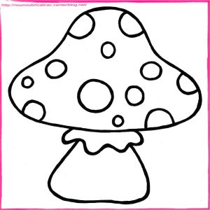 Coloriage Des tout Petit Champignon   Colorier Mushrooms