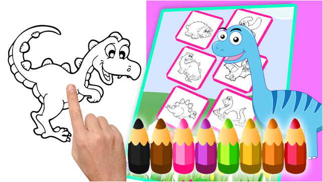Coloriage Des tout Petit Jeux De Dinosaure Livre De Coloriage Enfant Dans L App Store