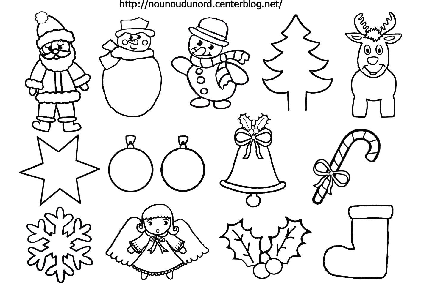 Coloriage Dessin De Noel A Imprimer Coloriage Noel Gommettes