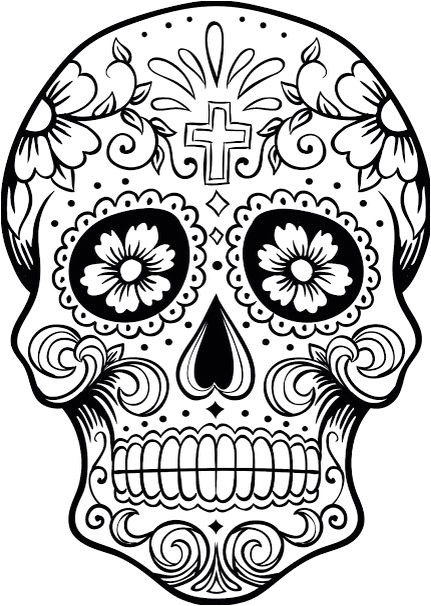 Coloriage Dia De Los Muertos Dia De Los Muertos Colouring Pages