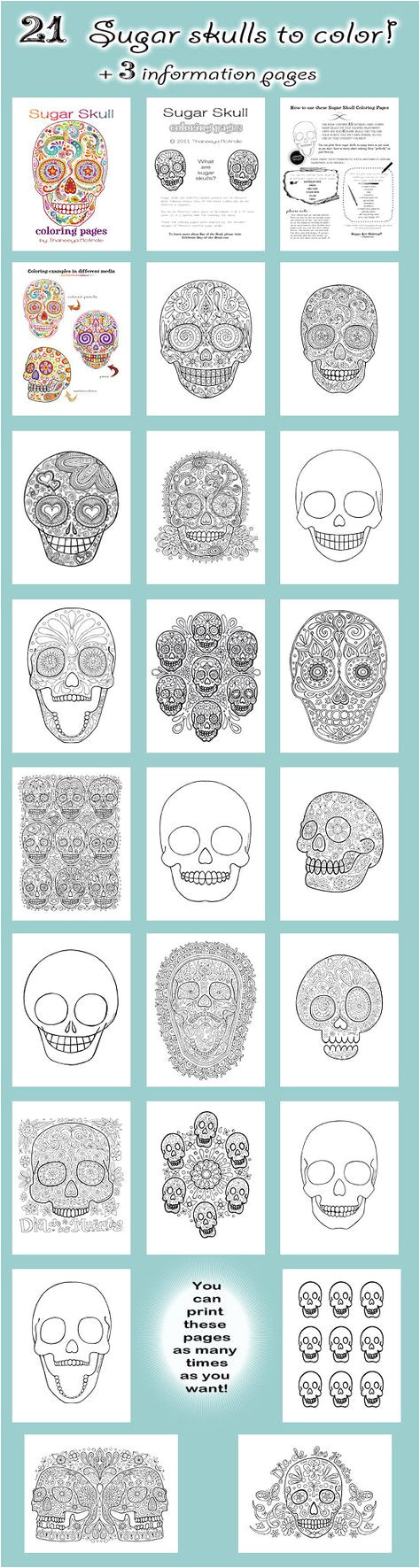 Coloriage Dia De Los Muertos Sugar Skull Coloring Pages for El Dia De Los Muertos