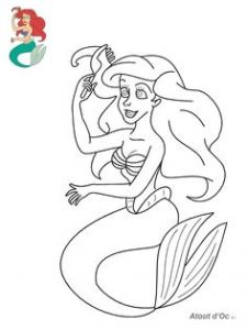 Coloriage Disney La Petite Sirene Ariel Coloring Pages Disney Coloring Pages