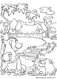 Coloriage Disney Le Livre De La Jungle 11 Meilleures Images Du Tableau Livre De La Jungle