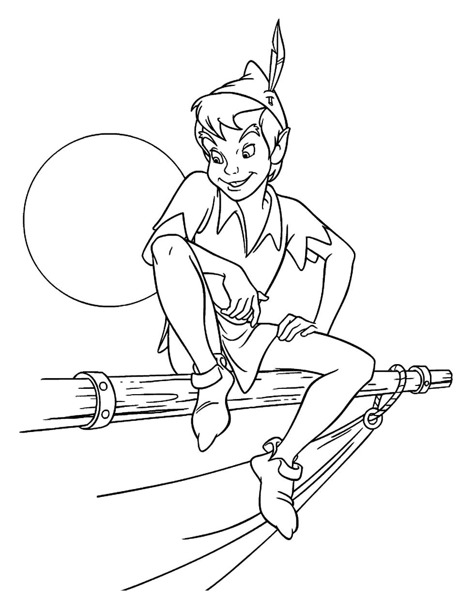 Coloriage Disney Peter Pan Free Printable Peter Pan Coloring Pages for Kids