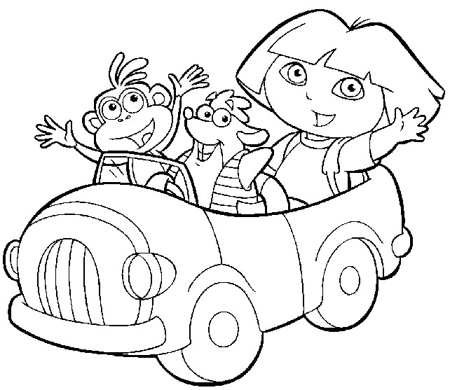 Coloriage Dora A Imprimer Gratuit 19 Dessins De Coloriage Dora Jeux à Imprimer