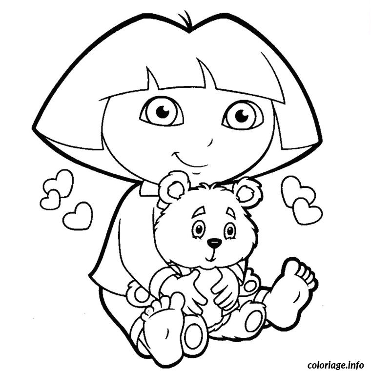Coloriage Dora A Imprimer Gratuit Coloriage Dora Exploratrice Jecolorie