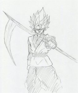 Coloriage Dragon Ball Super Zamasu Dessin Black GokÅ Super Saiyajin Rosé