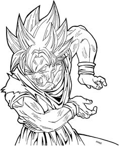Coloriage Dragon Ball Z Broly Les 7 Meilleures Images De Coloriage Dragon Ball