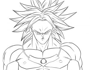 Coloriage Dragon Ball Z Broly Super Saiyan Dessin Facile Dragon Ball