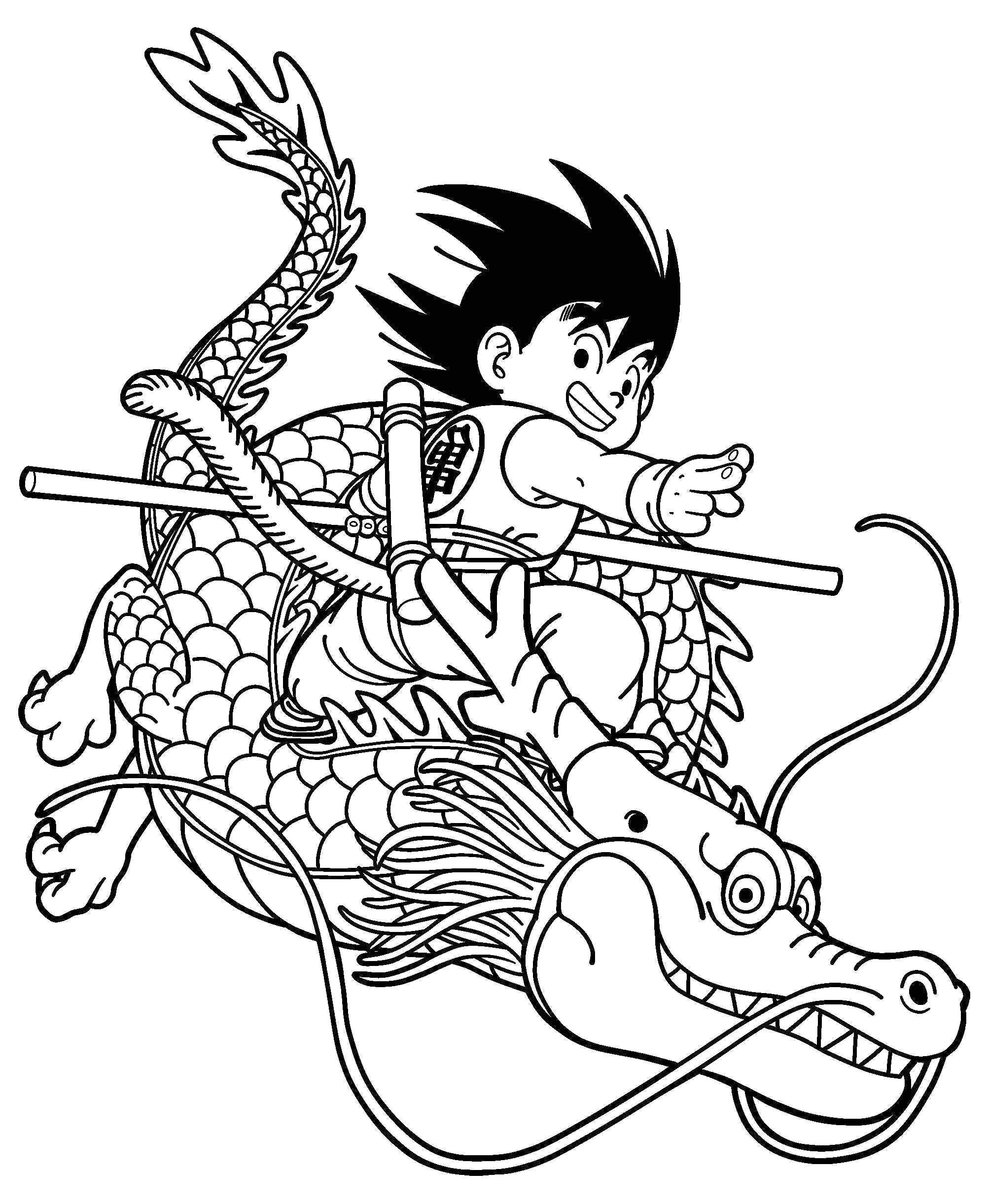 Coloriage Dragon Ball Z Goku 14 Nouveau Coloriage Dbz Des